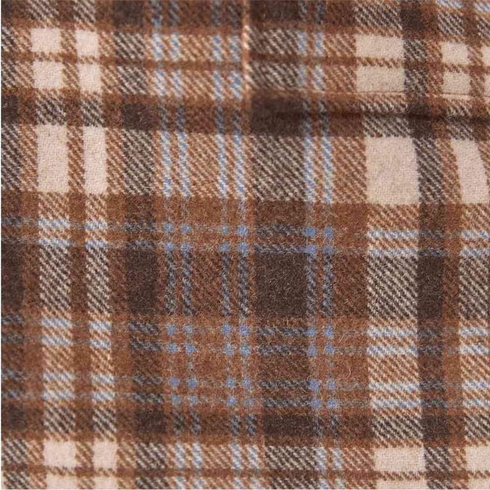 Reformation Janis Mini Skirt in Brown Plaid Wool Blend Size: 12 - Picture 8 of 9